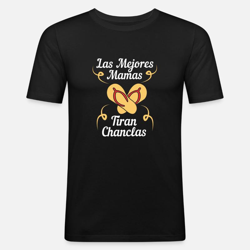 Latina Mutter - Männer Slim Fit T-Shirt - Schwarz