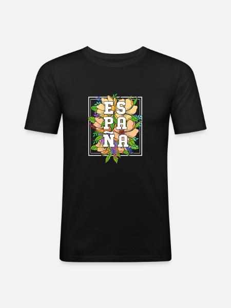 Spain Spanish - Men's Slim Fit T-Shirt - black