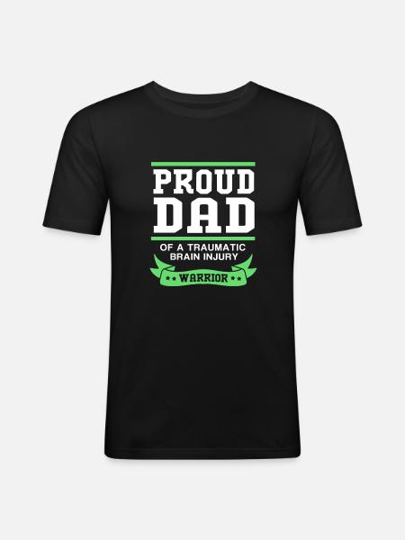 Traumatic brain injury - Men's Slim Fit T-Shirt - black