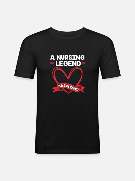 Pension d’infirmière - T-shirt près du corps Homme - noir