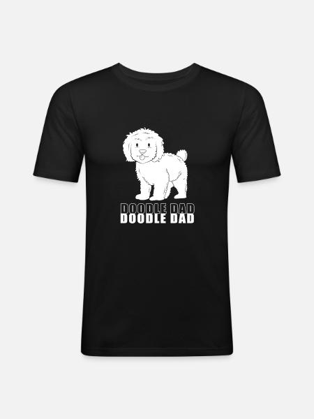 Goldendoodle - Men's Slim Fit T-Shirt - black