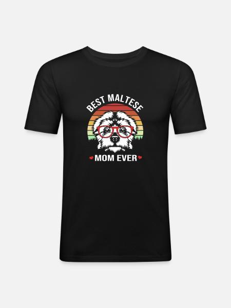 Maltese - Men's Slim Fit T-Shirt - black