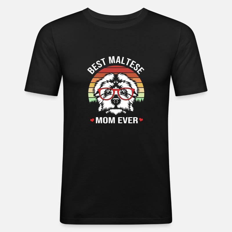Malteser - Männer Slim Fit T-Shirt - Schwarz