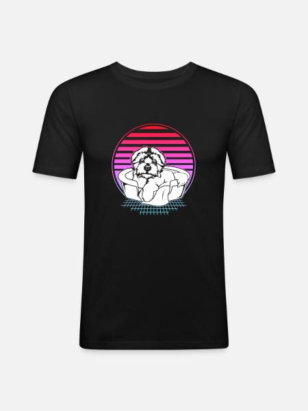 Maltese - Men's Slim Fit T-Shirt - black