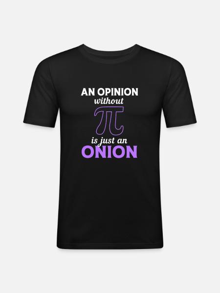 Oignon - T-shirt près du corps Homme - noir