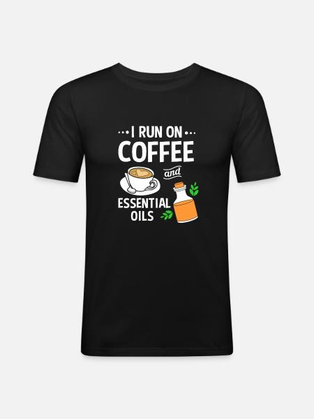 Essential oil - Men's Slim Fit T-Shirt - black