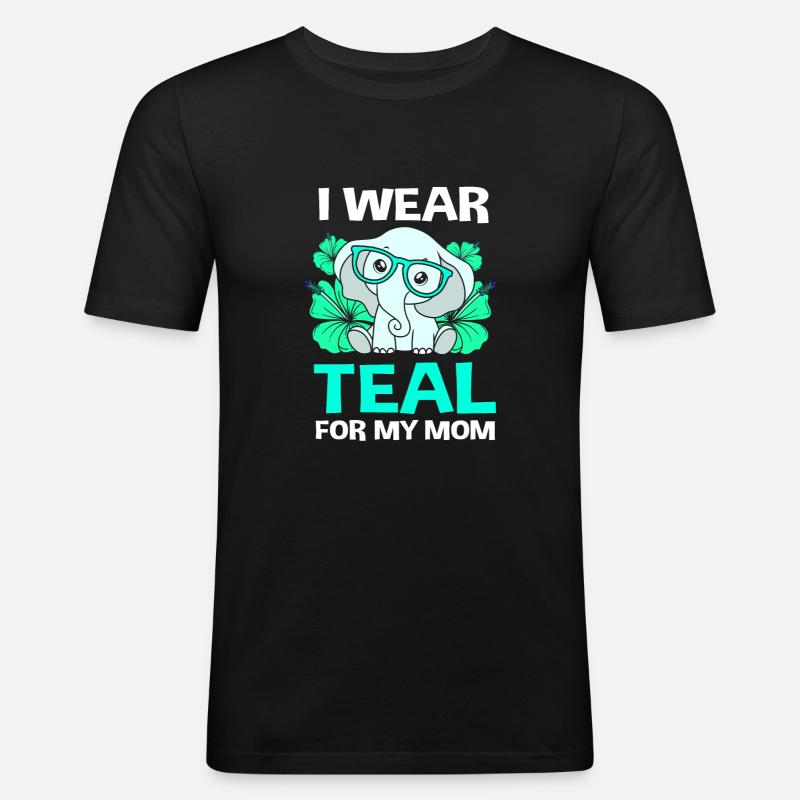 Pcos-Bewusstsein - Männer Slim Fit T-Shirt - Schwarz