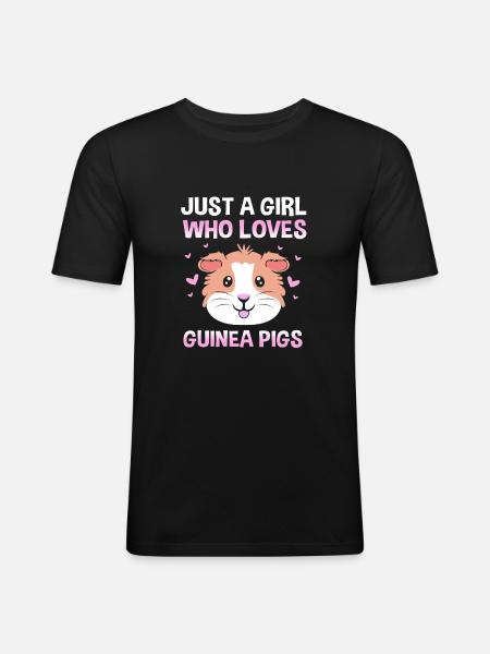 Guinea pig - Men's Slim Fit T-Shirt - black