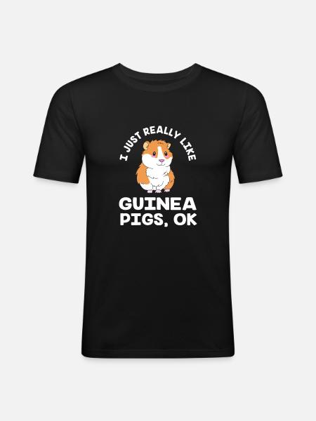 Cobaye - T-shirt près du corps Homme - noir