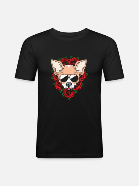 Chihuahua - Men's Slim Fit T-Shirt - black