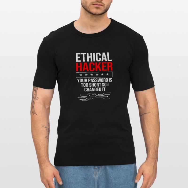Cybersecurity Cyber Programmierer Hacker Männer Slim Fit T-Shirt
