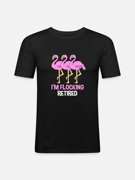 Retraité Retraité Retraité - T-shirt près du corps Homme - noir