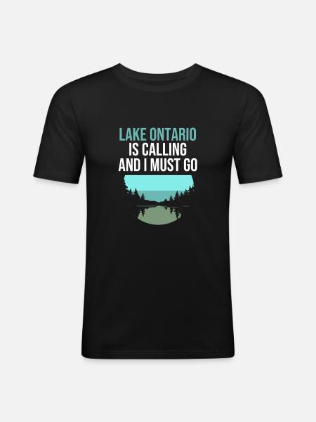 Great Lakes - Männer Slim Fit T-Shirt - Schwarz