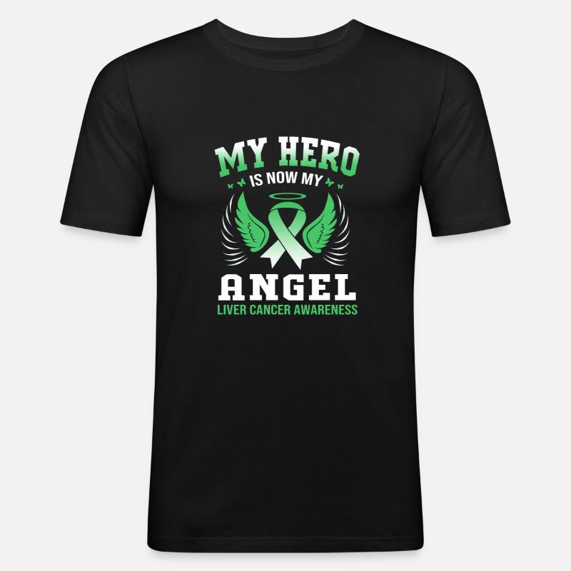 Lebererkrankung - Männer Slim Fit T-Shirt - Schwarz