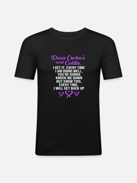 Crohn's disease - Men's Slim Fit T-Shirt - black