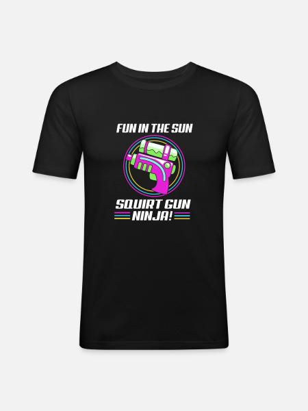 Water pistol - Men's Slim Fit T-Shirt - black