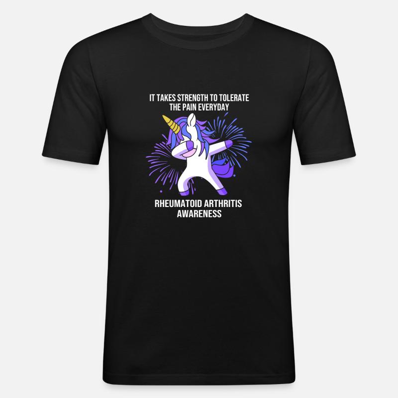 Rheuma Arthritis - Männer Slim Fit T-Shirt - Schwarz