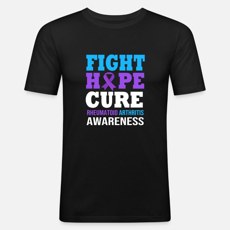 Rheuma Arthritis - Männer Slim Fit T-Shirt - Schwarz