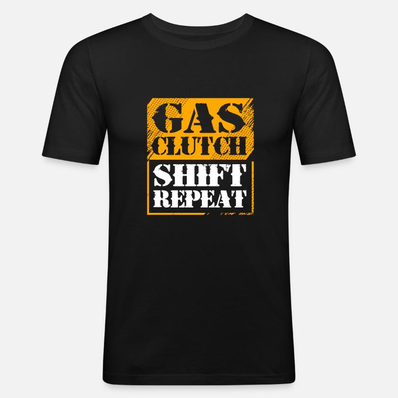 Autofahrer - Männer Slim Fit T-Shirt - Schwarz