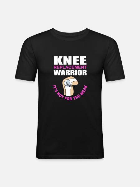 Knee Surgery - Men's Slim Fit T-Shirt - black