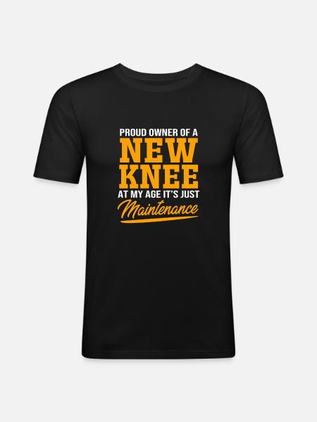 Knee Surgery - Men's Slim Fit T-Shirt - black