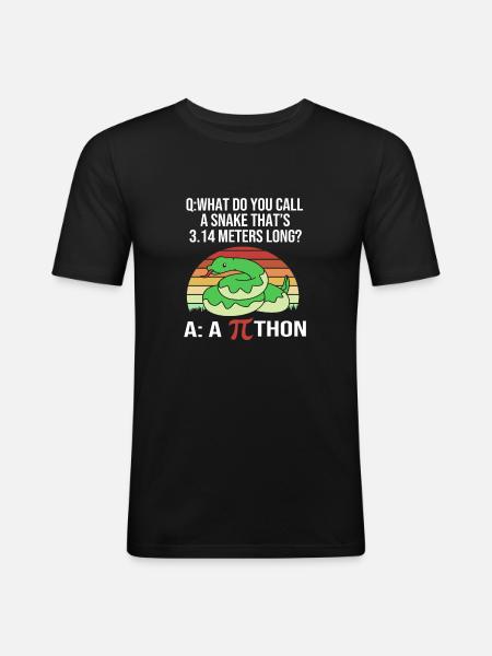 Mathematics - Men's Slim Fit T-Shirt - black