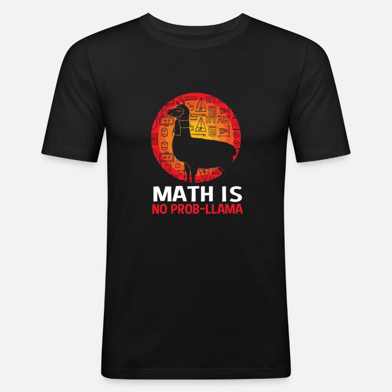 Mathematik - Männer Slim Fit T-Shirt - Schwarz