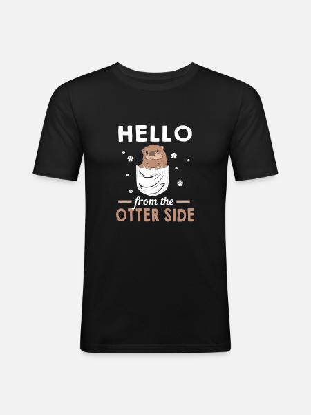 Otter - Men's Slim Fit T-Shirt - black