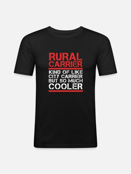Facteur - T-shirt près du corps Homme - noir