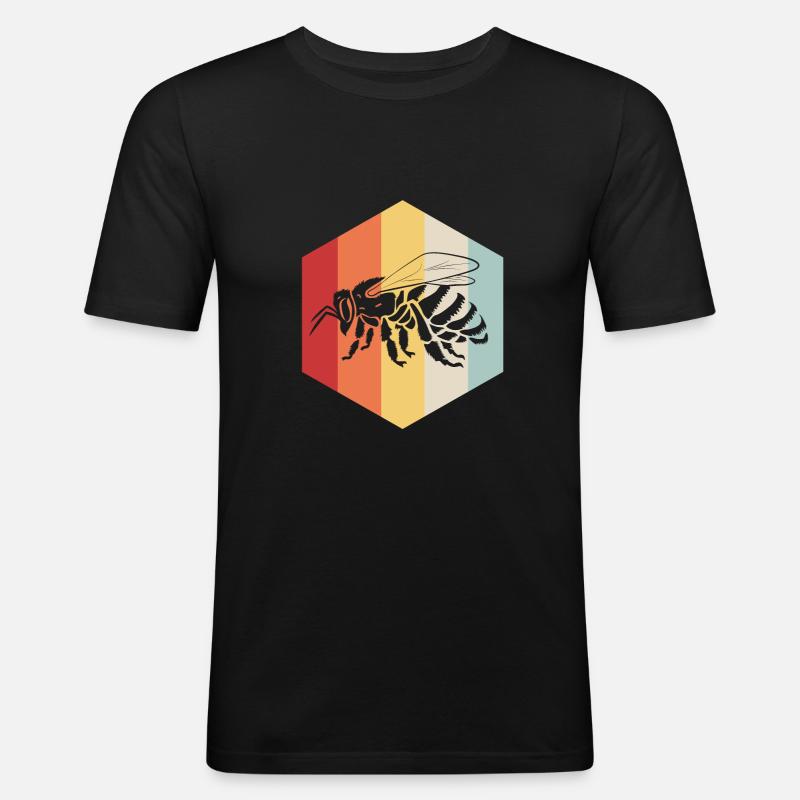 Imker - Männer Slim Fit T-Shirt - Schwarz