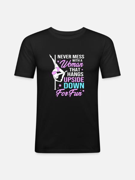 Pole Dance - Men's Slim Fit T-Shirt - black