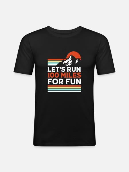 Trail running - T-shirt près du corps Homme - noir