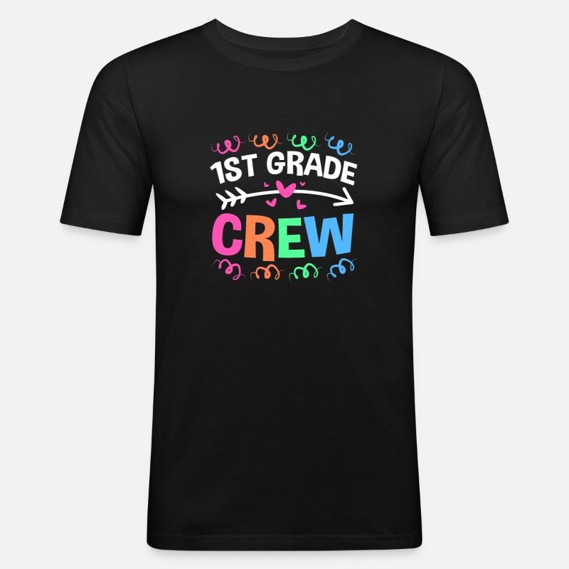 Erstklässler - Männer Slim Fit T-Shirt - Schwarz