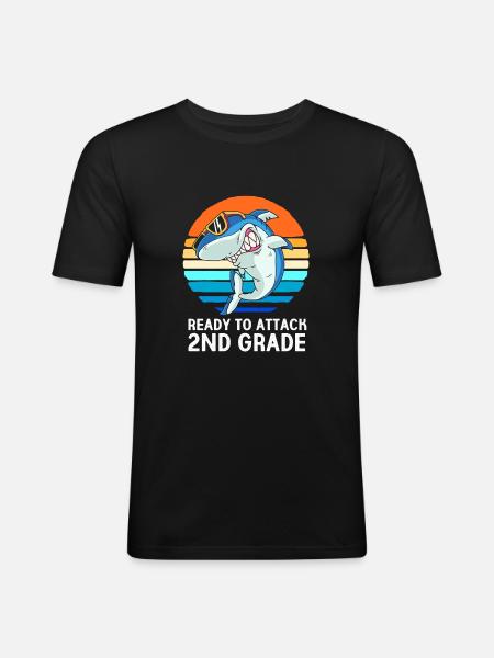 2nd Grade - Men's Slim Fit T-Shirt - black