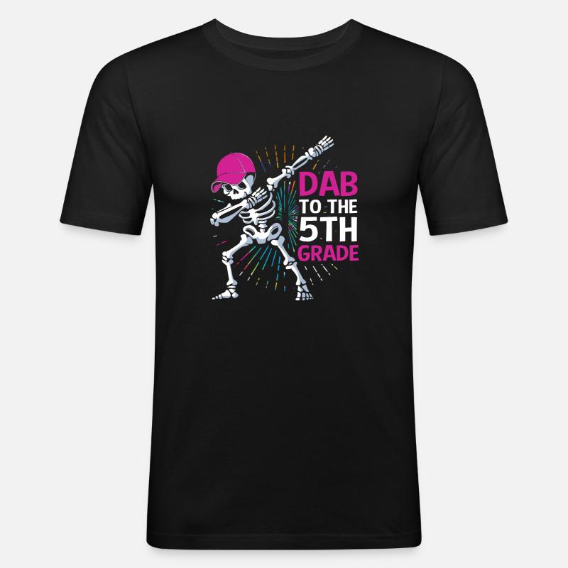 5. Klasse - Männer Slim Fit T-Shirt - Schwarz