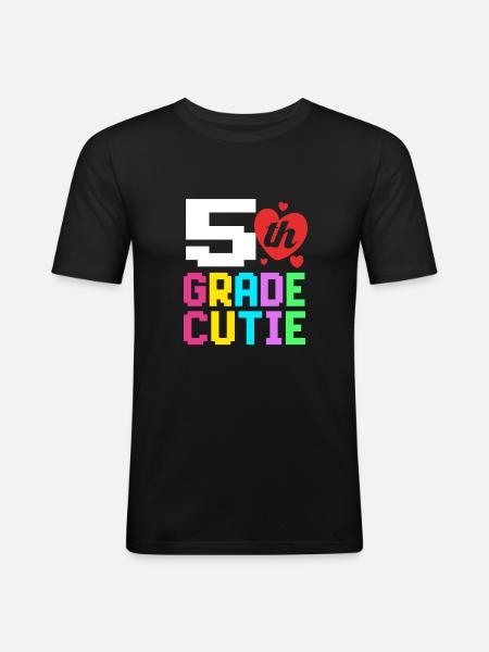 5th Grade - Men's Slim Fit T-Shirt - black