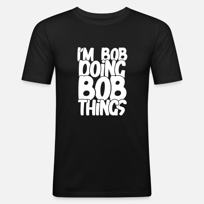 Doing bobsleigh stuff - Men's Slim Fit T-Shirt - black