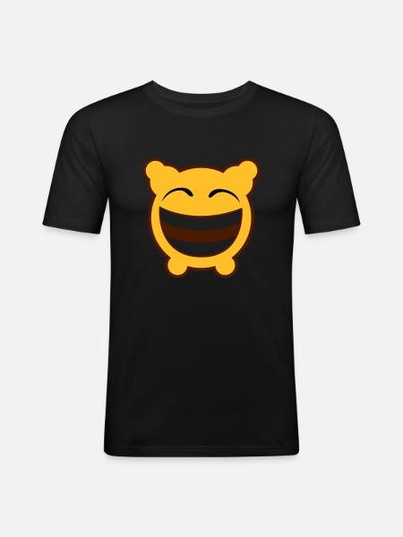 Gloomy Laughs! - Men's Slim Fit T-Shirt - black