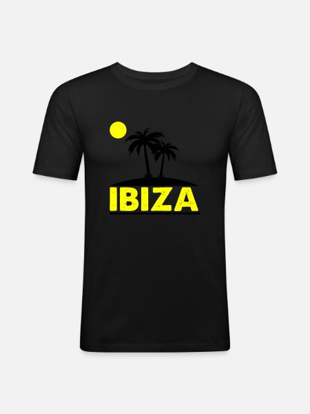 Ibiza - Men's Slim Fit T-Shirt - black