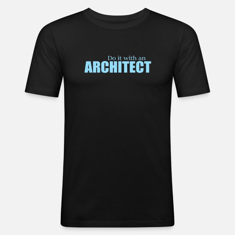 ARCHITECT - Männer Slim Fit T-Shirt - Schwarz
