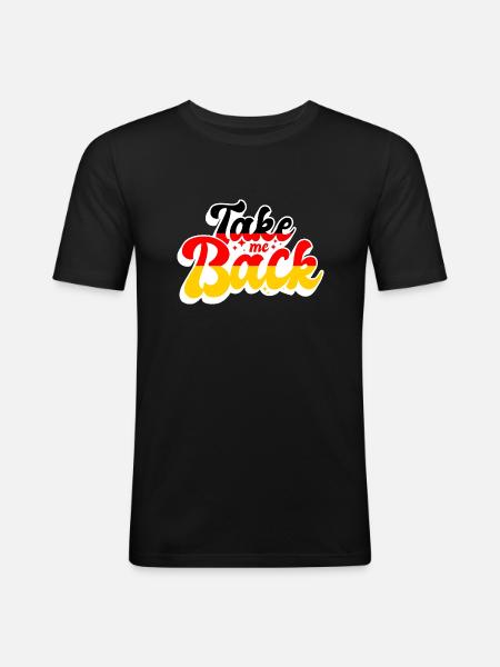 Germany Flag Homesickness German Flag - Men's Slim Fit T-Shirt - black