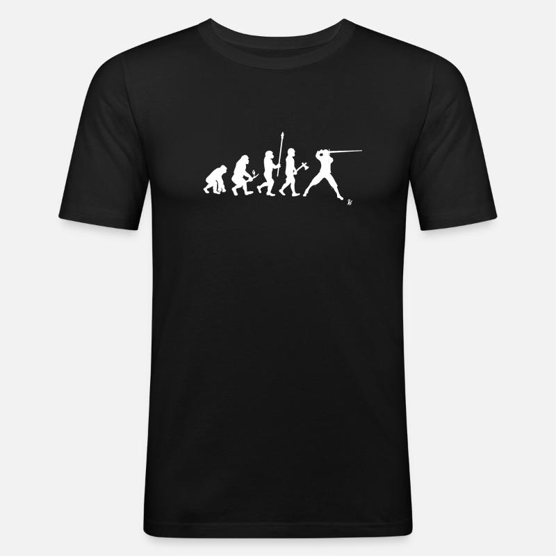 HEMA Evolution - T-shirt près du corps Homme - noir