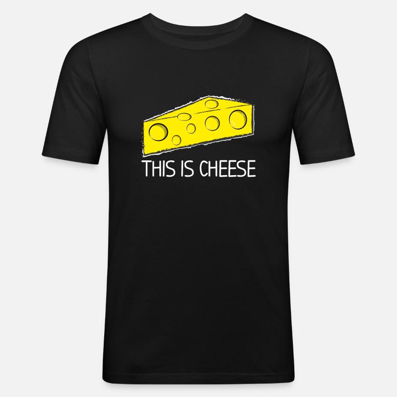 C’est du fromage - T-shirt près du corps Homme - noir