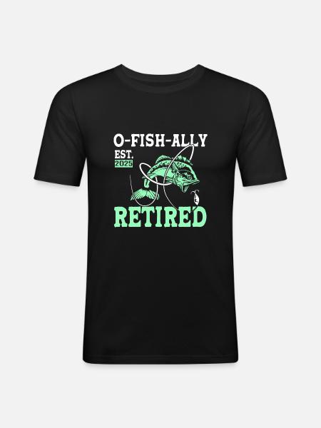 Pensionering 2025 Pensionist Pensionist - Herre Slim Fit T-Shirt - sort