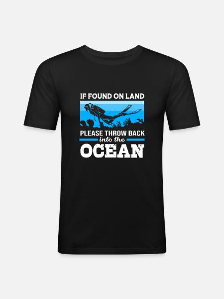 Dive - Men's Slim Fit T-Shirt - black