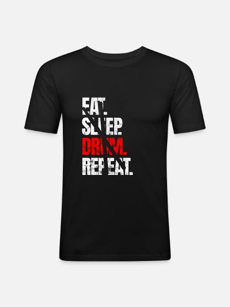 Drums - Men's Slim Fit T-Shirt - black