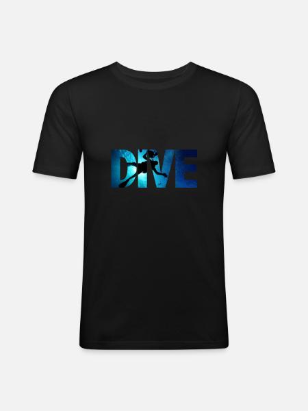 Scuba Diving - Männer Slim Fit T-Shirt - Schwarz