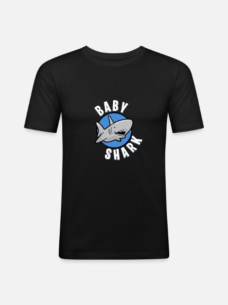 shark - Men's Slim Fit T-Shirt - black