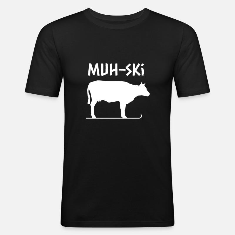 Après-Ski - Männer Slim Fit T-Shirt - Schwarz