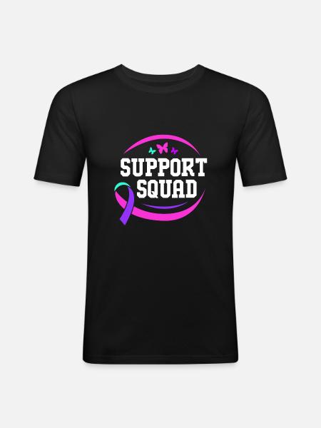 Thyroid cancer Thyroid cancer - Men's Slim Fit T-Shirt - black